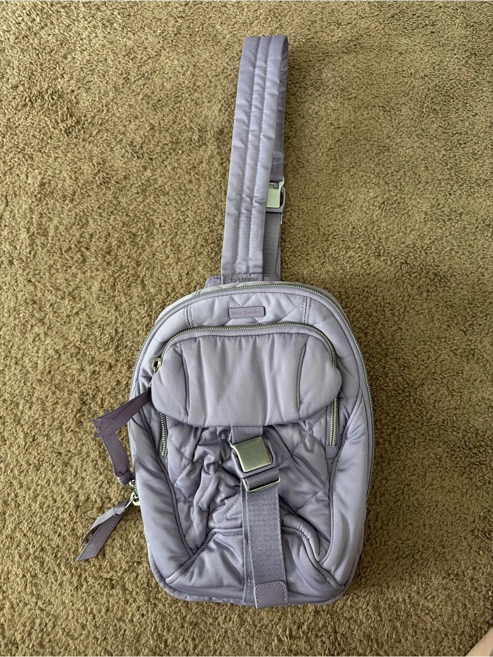Vera Bradley Performance Twill Utility Sling Backpack – Lavender